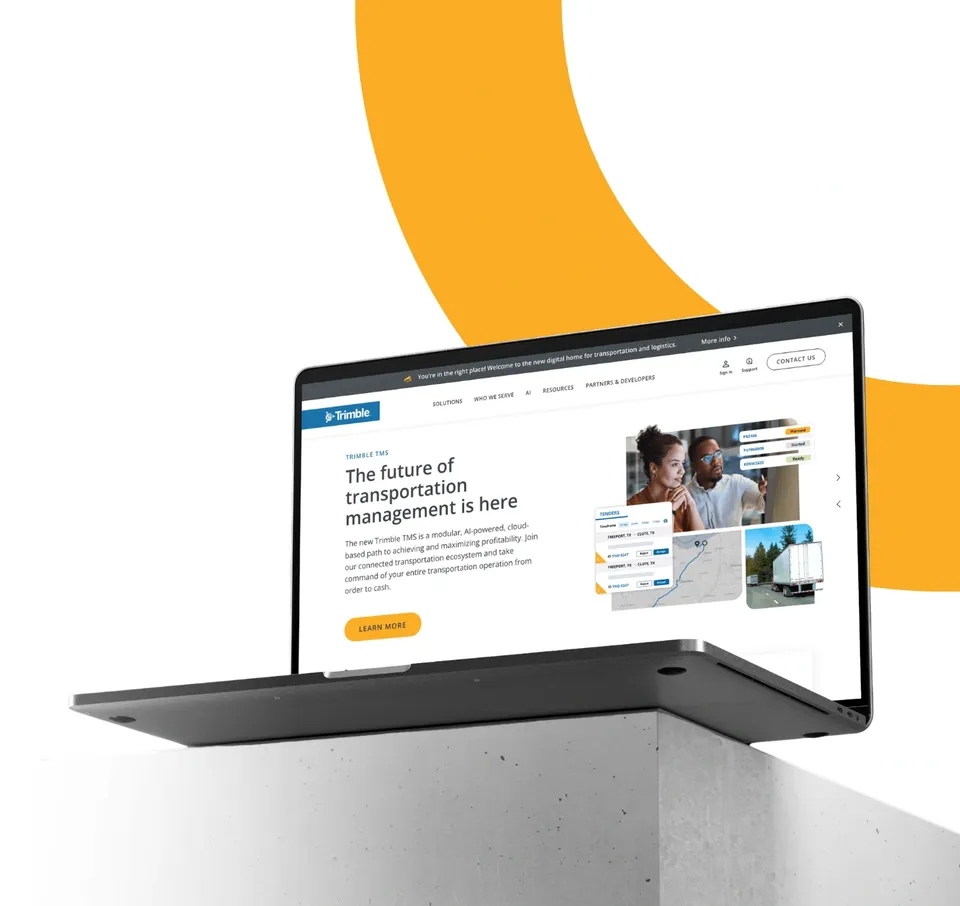 A new look, the same trusted partner: Welcome to Trimble's new digital home for transportation and logistics