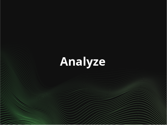 Analyze data and workflows