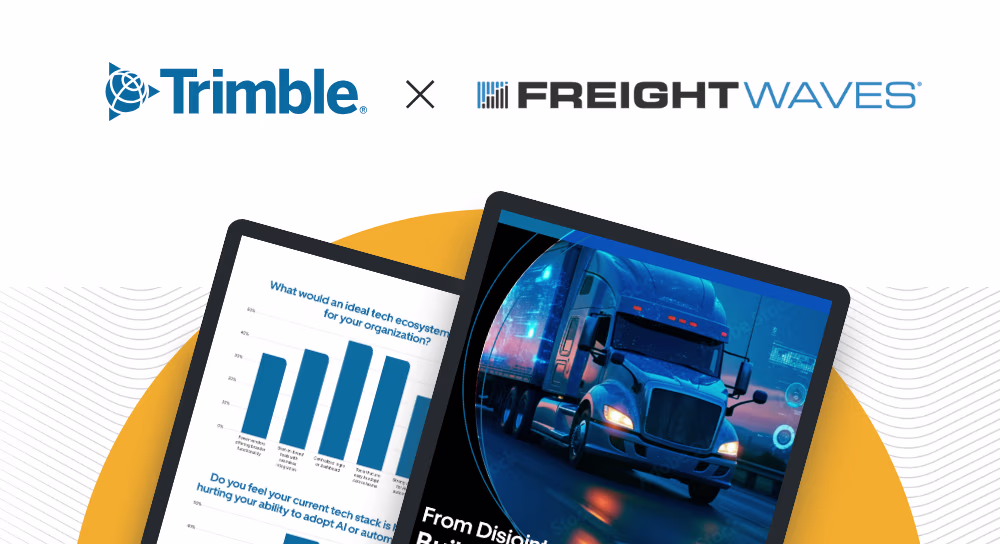 New white paper from Trimble and FreightWaves explores logistics tech challenges