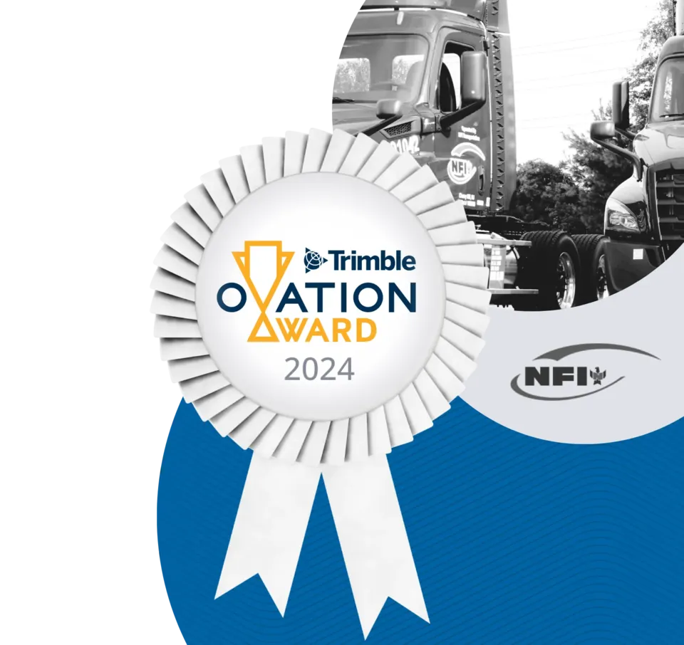 Trimble celebrates NFI with 2024 Trimble Ovation Award for collaboration