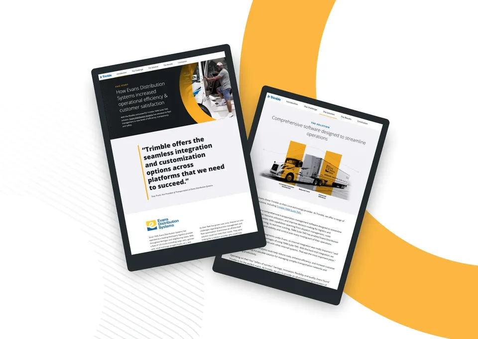 Watch: How Evans Distribution Systems increased efficiency with Trimble TMW.Suite TMS