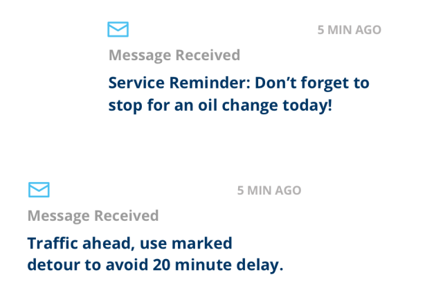screenshot of messages