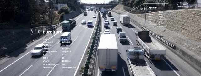 Freight visibility of moving trucks on highway
