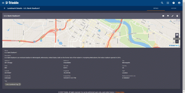 Trimble Fleet Manager Satellite View