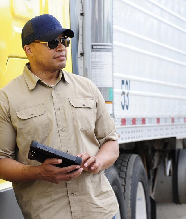 driver next to cab