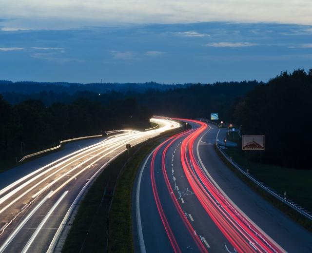 highway light blur