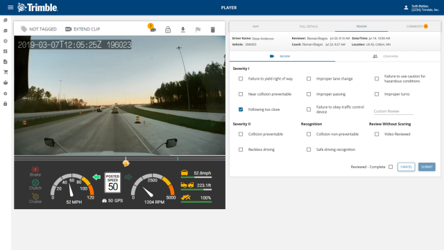 video intelligence dashboard