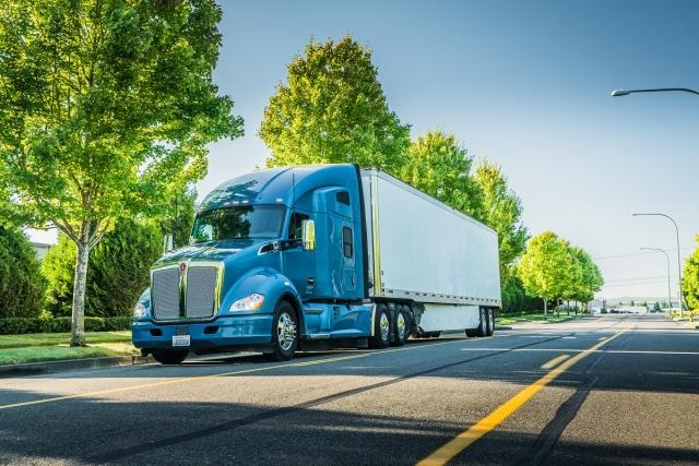 kenworth blue truck