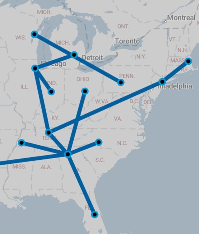 Map Example from Market Insights by Trimble