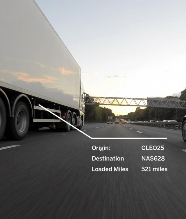 Truck on Road with TMS Data Points