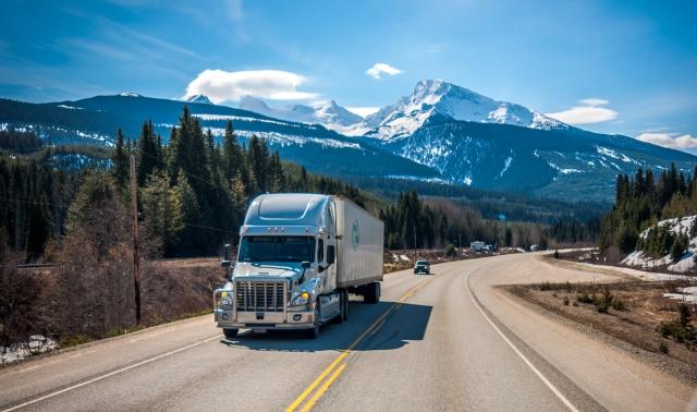 truck in mountains