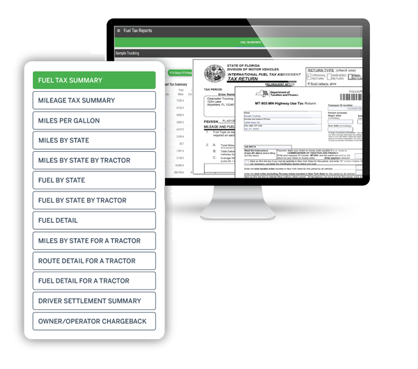 Vusion screenshot on a computer screen along with a checklist of available reports