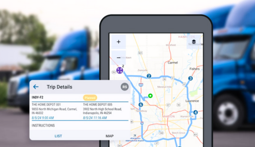 Trimble Smart Workflow user interface showing navigation and guidance instructions 