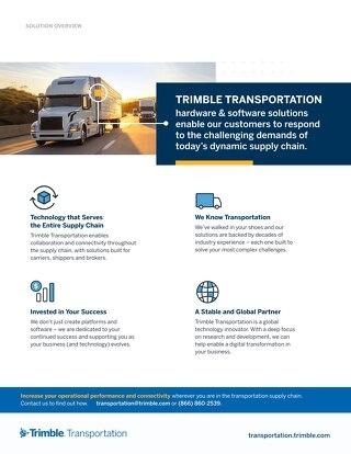 Trimble Transportation Company Overview