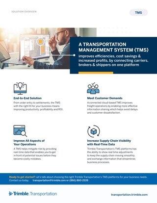 Trimble TMS Solutions Overview