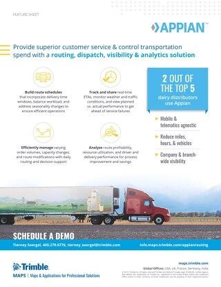 Appian Dairy Industry Feature Sheet