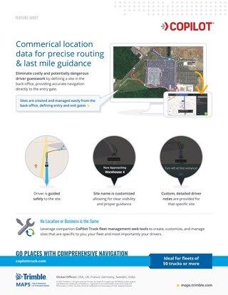 CoPilot Sites Feature Sheet
