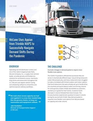 Case Study - McLane Uses Appian to Navigate Pandemic Demand Shifts
