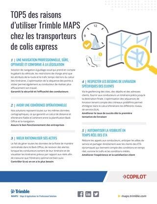 Top 5 Reasons to Use Trimble Maps CoPilot - French