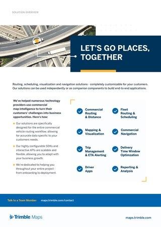 Partner with Trimble Maps ROW