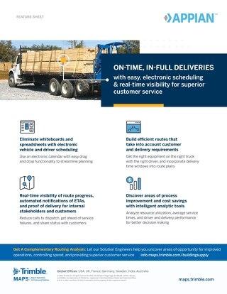 Appian Building Supply Feature Sheet