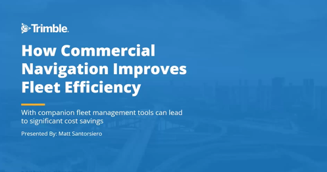 How Commercial Navigation Improves Fleet Efficiency