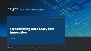 Streamlining Data Entry into Innovative