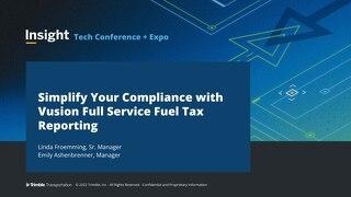 Simplify Your Compliance with Vusion Full Service Fuel Tax Reporting