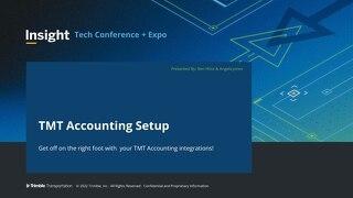 TMT Accounting Setup