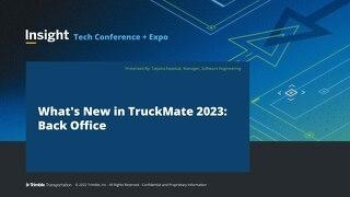 What's New in TruckMate 2023: Back Office