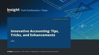 Innovative Accounting: Tips, Tricks, and Enhancements