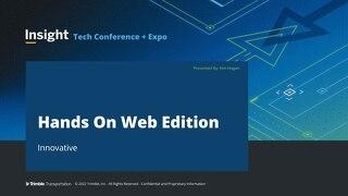 Innovative Web Edition: A Hands-On Training