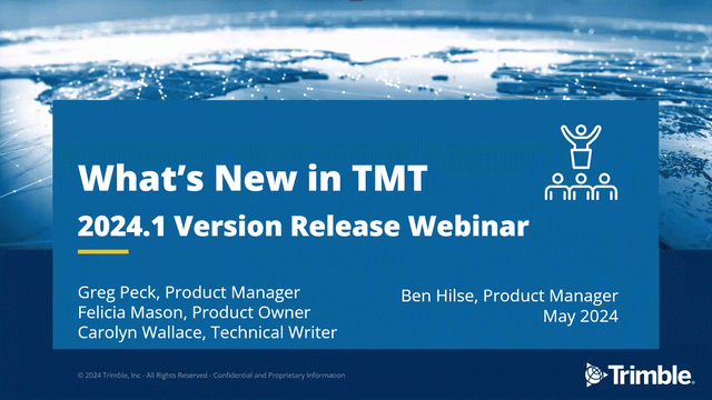What's New in TMT 2024.1