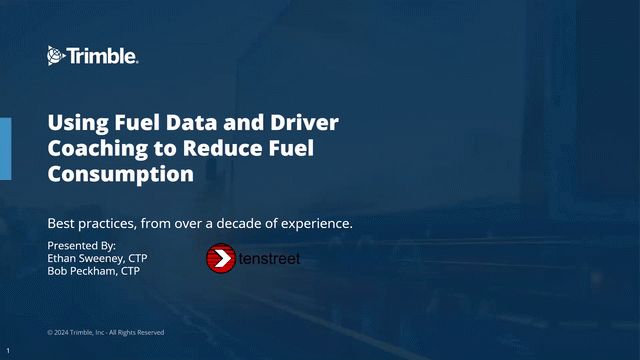 Using Fuel Data and Driver Coaching to Reduce Fuel Consumption