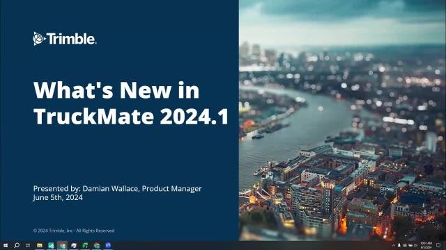 What's New in TruckMate 2024.1