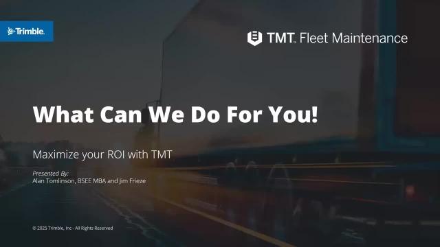 Discover what TMT Fleet Maintenance can do for you