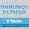 Trimble lance une nouvelle division dédiée aux cartographies digitales et applications professionnelles