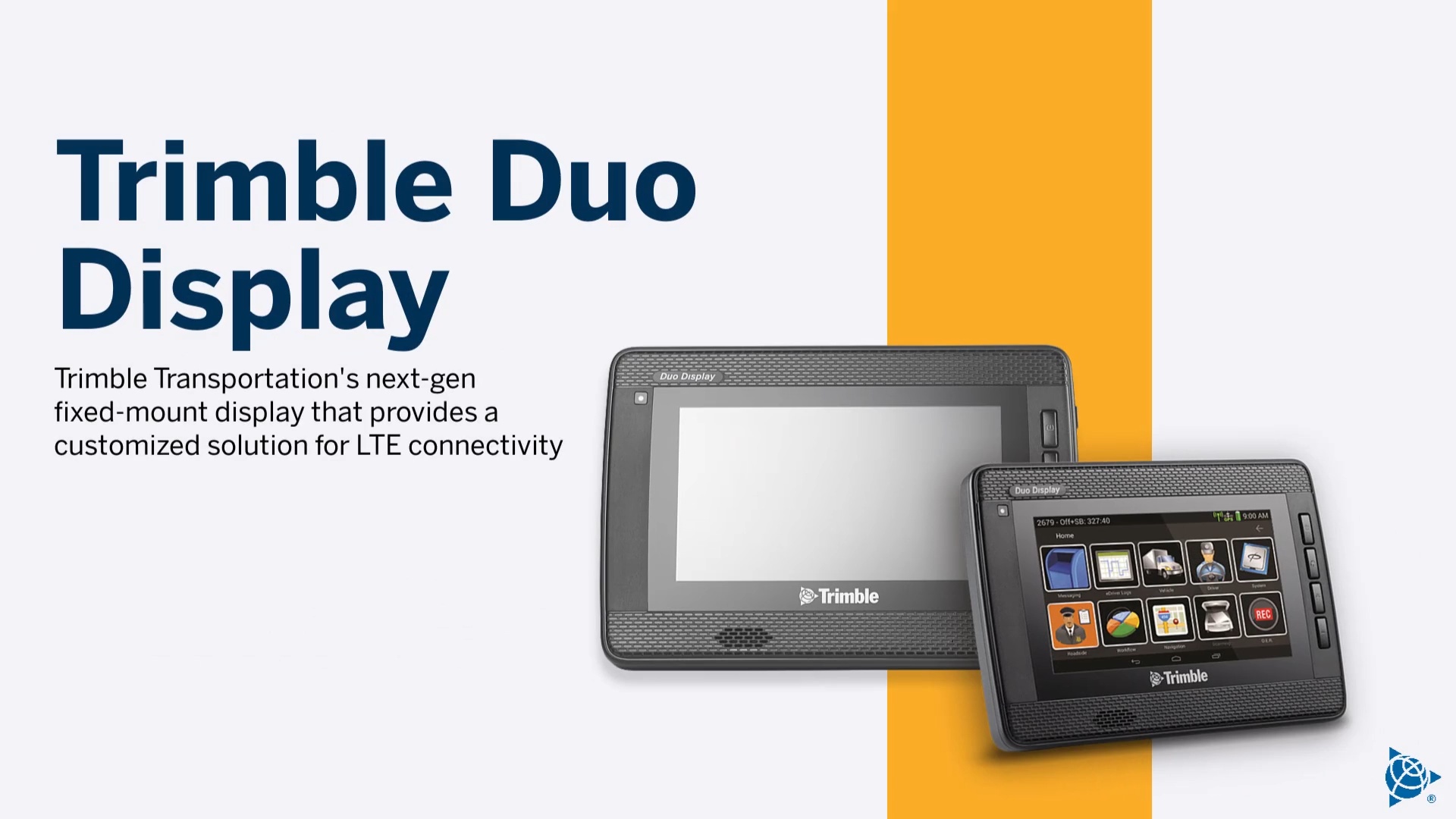 DUO Display Overview Trimble Transportation